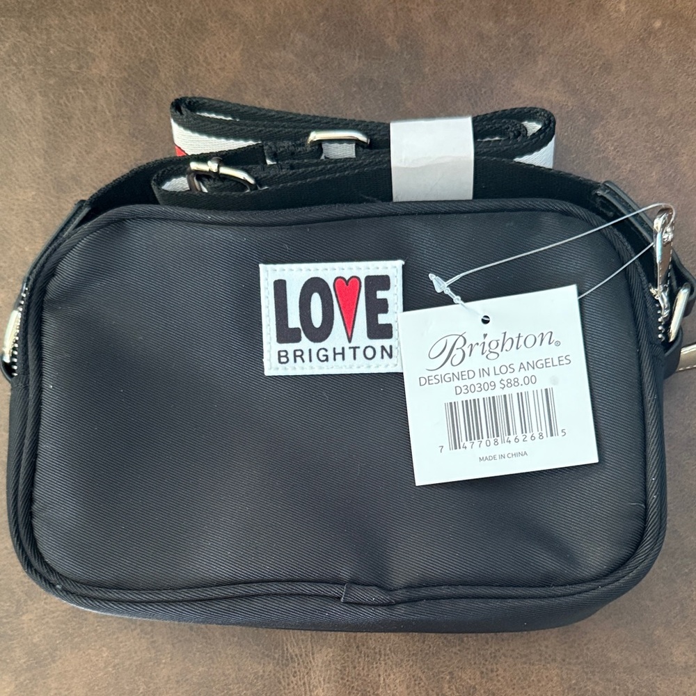 Brighton Love Black Shoulder Bag